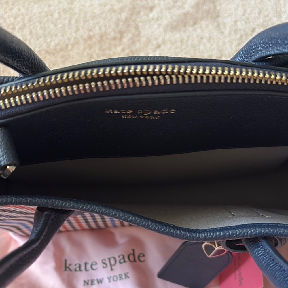 Kate Spade Navy Checkered Women's Bag - Picture 5 of 12